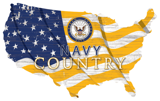 Fan Creations Desktop Stand Navy USA Flag Cutout