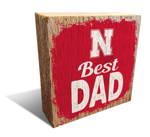 Fan Creations Desktop Stand Nebraska Best Dad Block