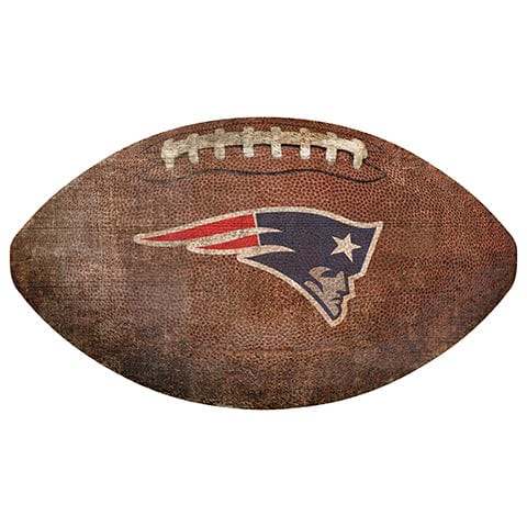 Fan Creations 12" Wall Art New England Patriots 12" Football Shaped Sign