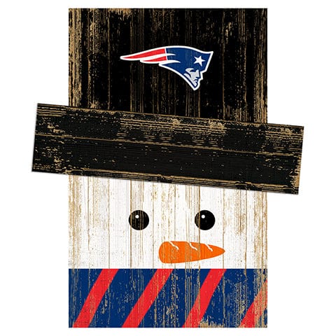 Fan Creations Large Holiday Head New England Patriots Snowman Head