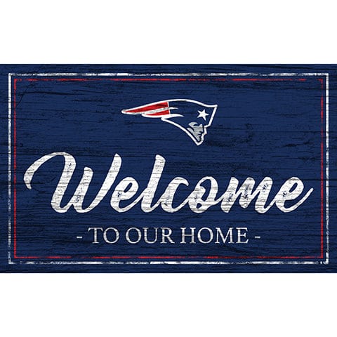 Fan Creations 11x19 New England Patriots Team Color Welcome 11x19 Sign