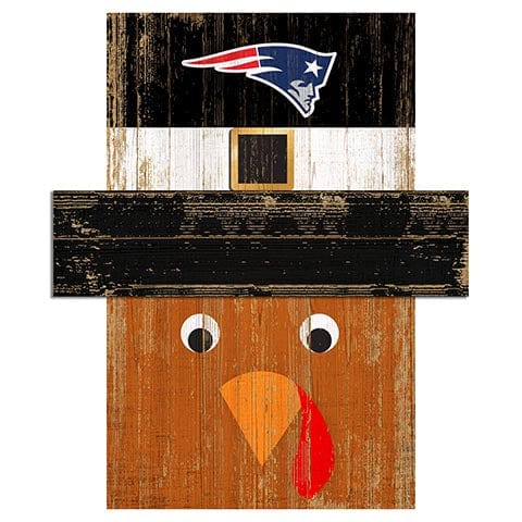Fan Creations Large Holiday Head New England Patriots Turkey Head