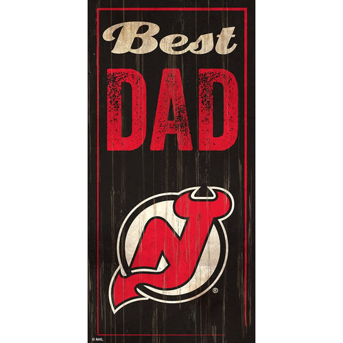 Fan Creations 6x12 Vertical New Jersey Devils Best Dad 6x12 Sign
