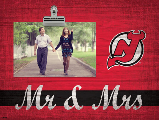 Fan Creations Desktop Stand New Jersey Devils Mr & Mrs Clip Frame