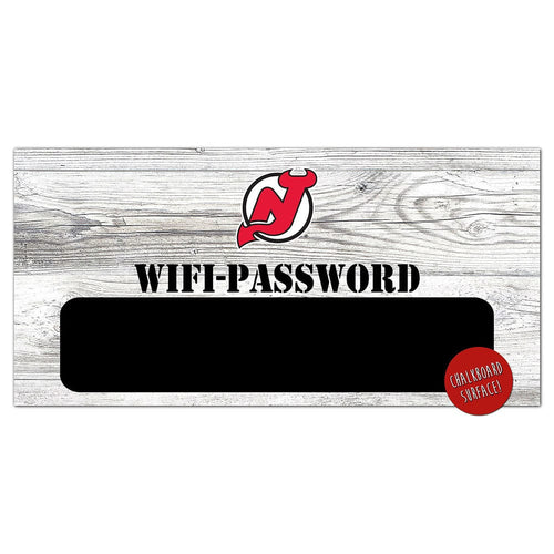 Fan Creations 6x12 Horizontal New Jersey Devils Wifi Password 6x12 Sign
