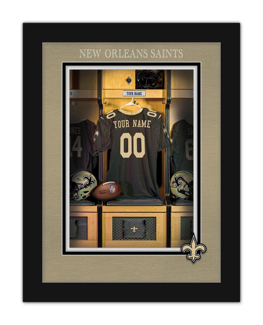 Fan Creations Wall Decor New Orleans Saints Locker Room Single Jersey 12x16