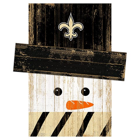 Fan Creations Large Holiday Head New Orleans Saints Snowman Head