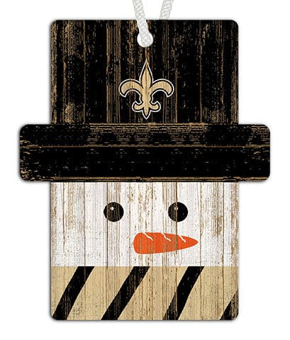 Fan Creations Ornament New Orleans Saints Snowman Ornament
