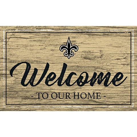 Fan Creations 11x19 New Orleans Saints Team Color Welcome 11x19 Sign