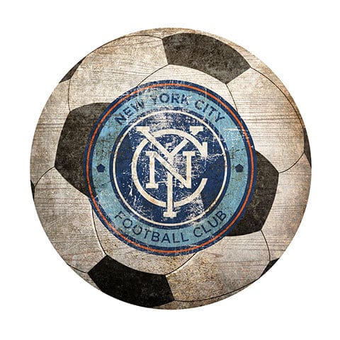 Fan Creations 12" Wall Art New York City FC 12" Soccer Shaped Sign