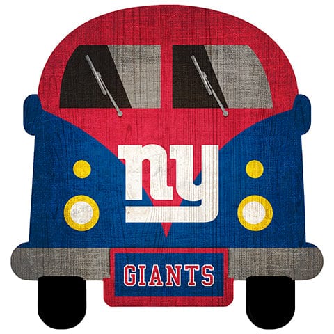 Fan Creations Team Bus New York Giants 12" Team Bus Sign