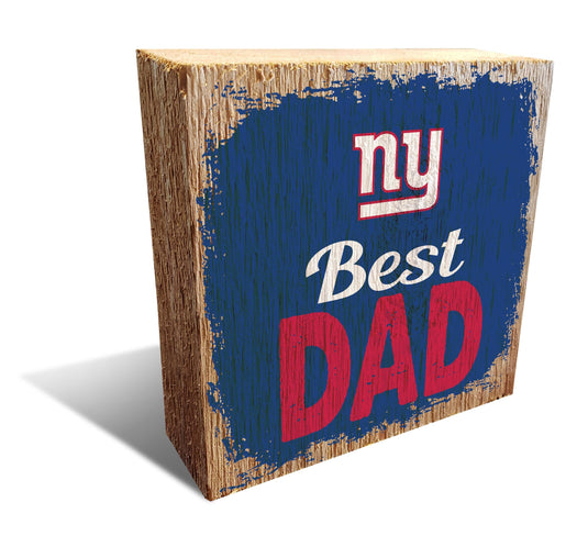 Fan Creations Desktop Stand New York Giants Best Dad Block