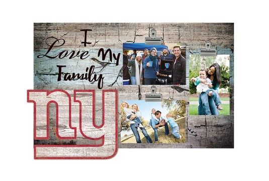 Fan Creations Desktop Stand New York Giants I Love My Family 11x19 Clip Frame