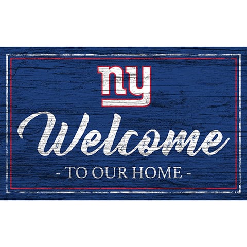 Fan Creations 11x19 New York Giants Team Color Welcome 11x19 Sign