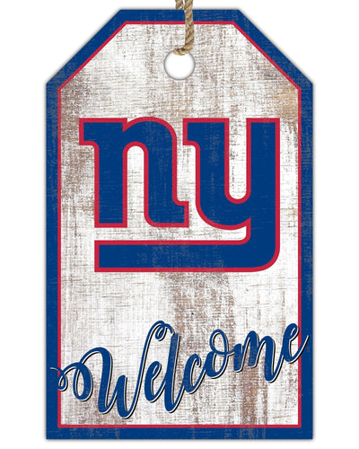Fan Creations Holiday Home Decor New York Giants Welcome 11x19 Tag