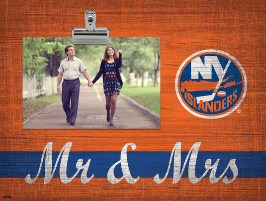 Fan Creations Desktop Stand New York Islanders Mr & Mrs Clip Frame