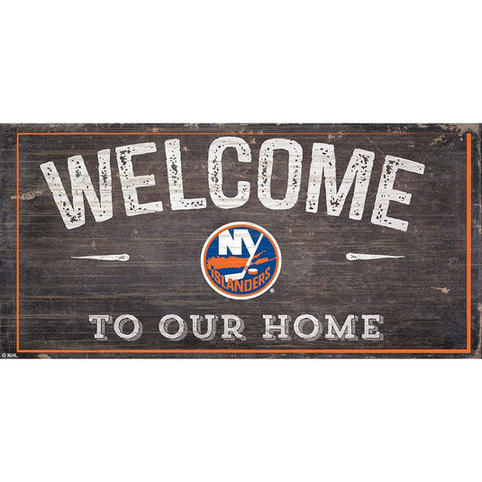 Fan Creations 6x12 Horizontal New York Islanders Welcome Distressed 6x12