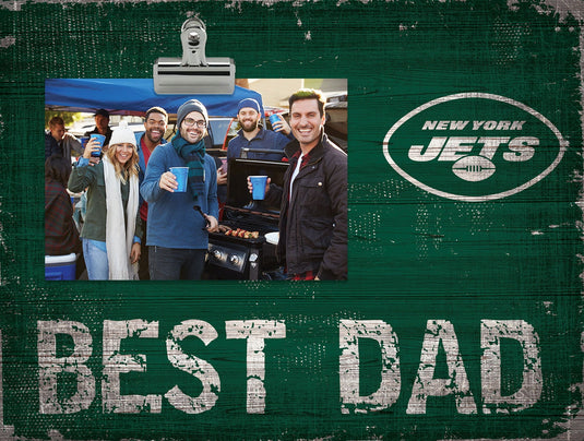Fan Creations Desktop Stand New York Jets Best Dad Clip Frame