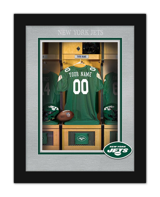 Fan Creations Wall Decor New York Jets Locker Room Single Jersey 12x16