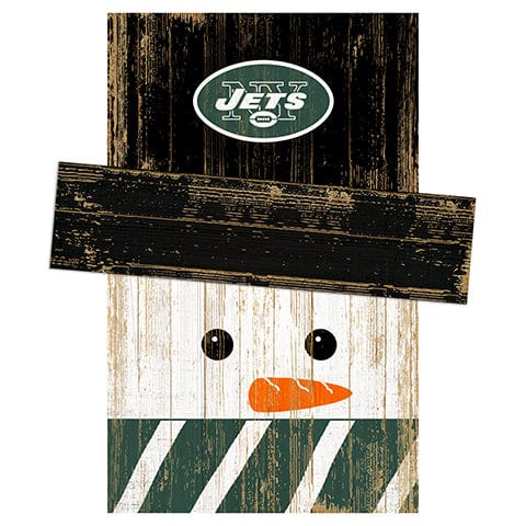 Fan Creations Large Holiday Head New York Jets Snowman Head