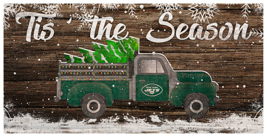 Fan Creations Holiday Home Decor New York Jets Tis The Season 6x12