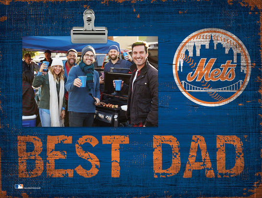 Fan Creations Desktop Stand New York Mets Best Dad Clip Frame