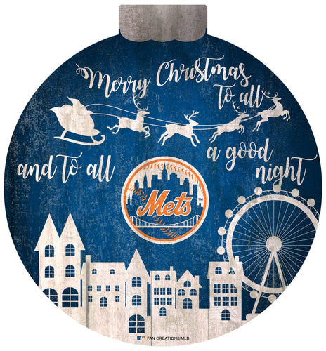 Fan Creations Holiday Home Decor New York Mets Christmas Village 12in