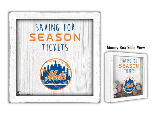 Fan Creations Desktop Stand New York Mets Saving For Tickets Money Box