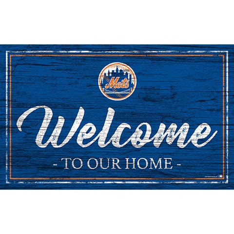 Fan Creations 11x19 New York Mets Team Color Welcome 11x19 Sign