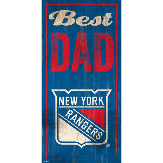 Fan Creations 6x12 Vertical New York Rangers Best Dad 6x12 Sign