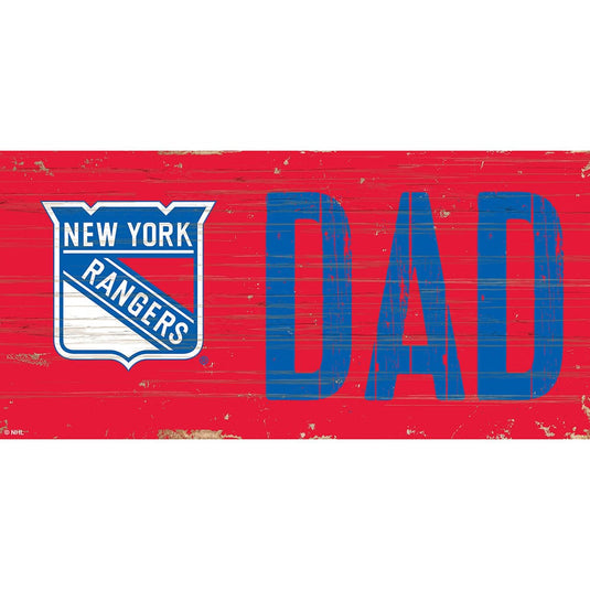 Fan Creations 6x12 Horizontal New York Rangers DAD 6x12 Sign