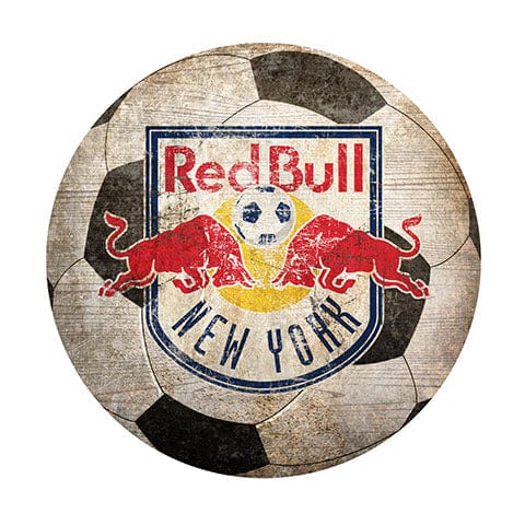 Fan Creations 12" Wall Art New York Redbulls 12" Soccer Shaped Sign