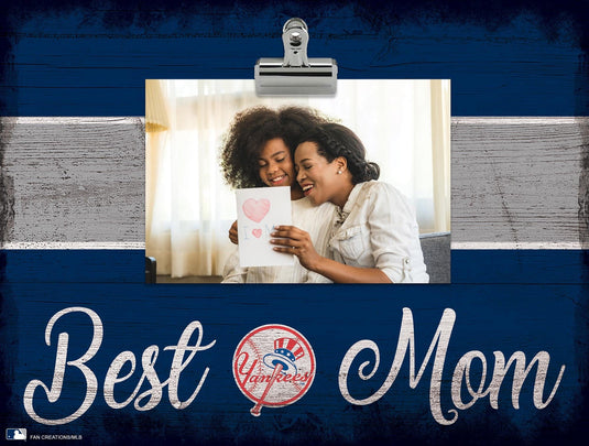 Fan Creations Desktop Stand New York Yankees Best Mom With Stripe Clip Frame
