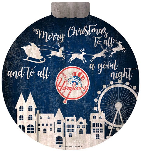 Fan Creations Holiday Home Decor New York Yankees Christmas Village 12in