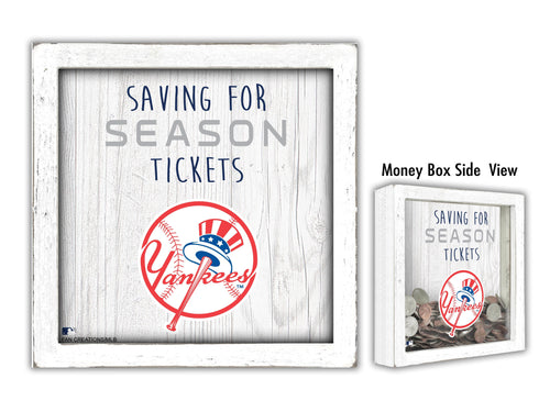 Fan Creations Desktop Stand New York Yankees Saving For Tickets Money Box