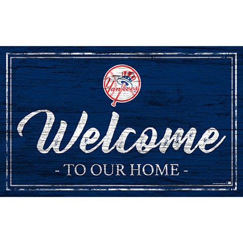 Fan Creations 11x19 New York Yankees Team Color Welcome 11x19 Sign