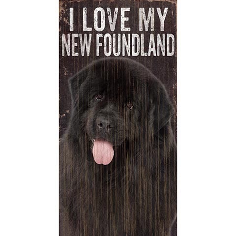 Load image into Gallery viewer, Fan Creations 6x12 Pet Newfoundland I Love My Dog 6x12
