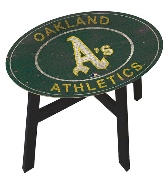 Fan Creations Home Decor Oakland Athletics  Heritage Logo Side Table