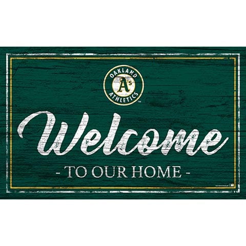 Fan Creations 11x19 Oakland Athletics Team Color Welcome 11x19 Sign