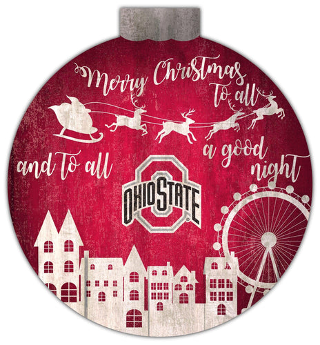 Fan Creations Holiday Home Decor Ohio State Christmas Village 12in