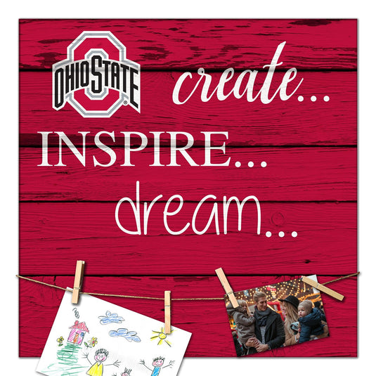 Fan Creations Desktop Stand Ohio State Create Dream Inspire 18x18