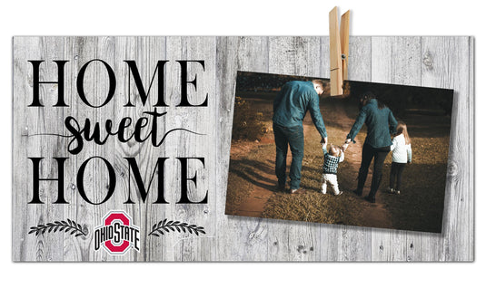 Fan Creations Desktop Stand Ohio State Home Sweet Home Clothespin Frame 6x12
