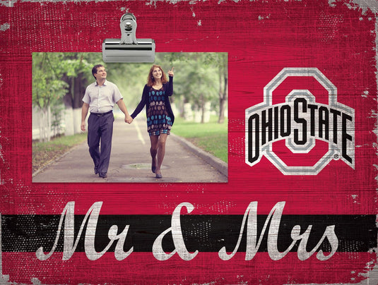Fan Creations Desktop Stand Ohio State Mr & Mrs Clip Frame
