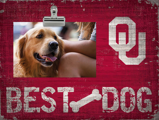 Fan Creations Desktop Stand Oklahoma Best Dog Clip Frame