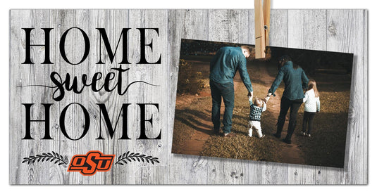 Fan Creations Desktop Stand Oklahoma State Home Sweet Home Clothespin Frame 6x12