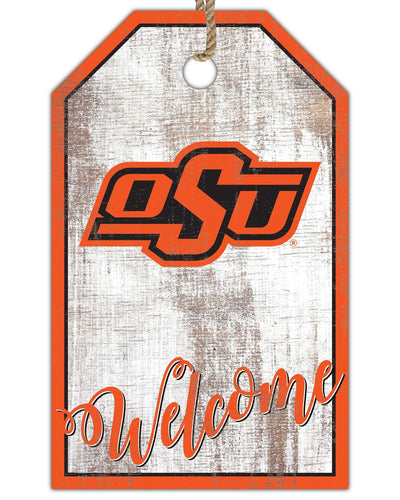 Fan Creations Holiday Home Decor Oklahoma State Welcome 11x19 Tag