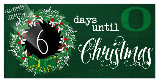 Fan Creations Holiday Home Decor Oregon Chalk Christmas Countdown 6x12
