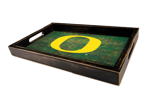 Fan Creations Home Decor Oregon  Distressed Team Tray With Team Colors