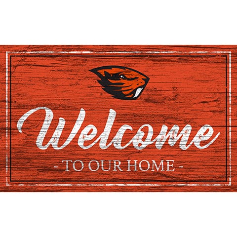 Fan Creations 11x19 Oregon State Team Color Welcome 11x19 Sign