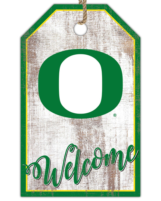 Fan Creations Holiday Home Decor Oregon Welcome 11x19 Tag